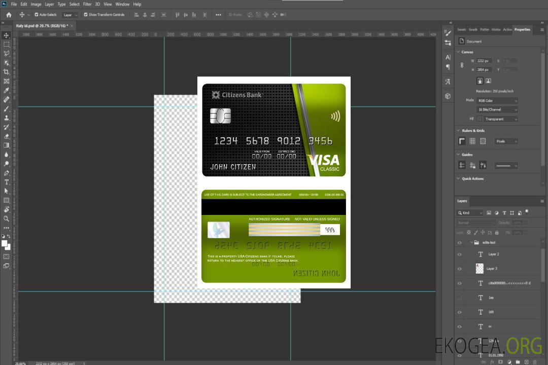 Carte classique visa bancaire pour citoyens américains template Carte classique visa bancaire pour citoyens américains template